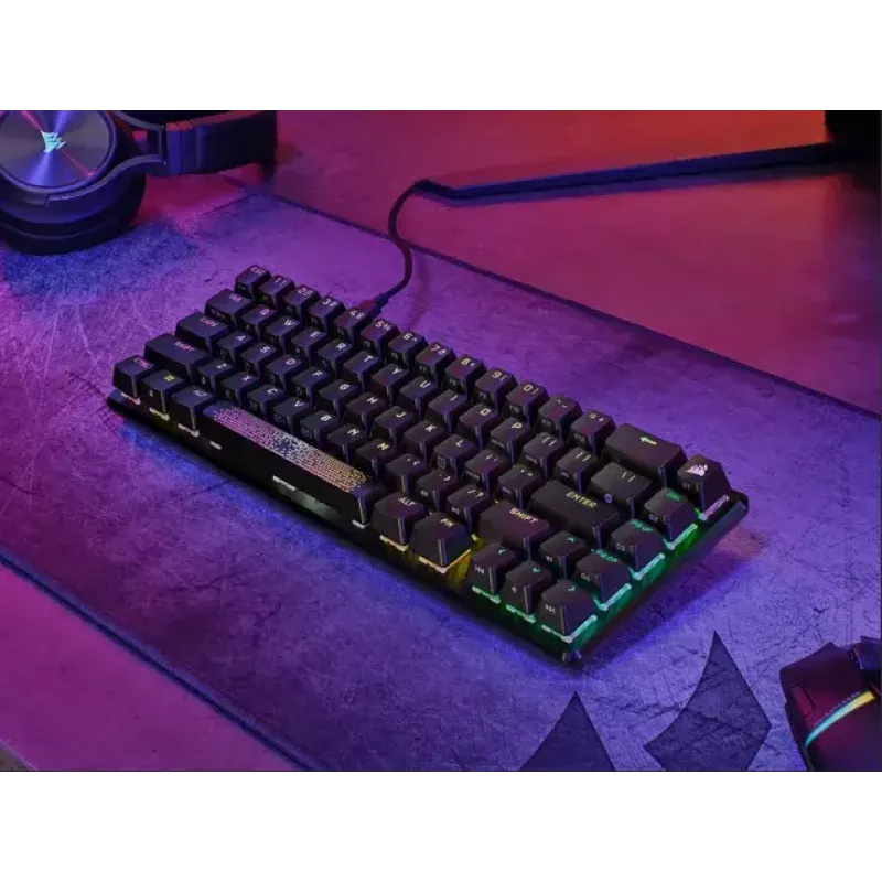 Teclado Gaming Corsair K65 PRO MINI USB QWERTY Inglês Preto 65% RGB