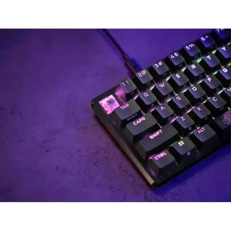 Teclado Gaming Corsair K65 PRO MINI USB QWERTY Inglês Preto 65% RGB