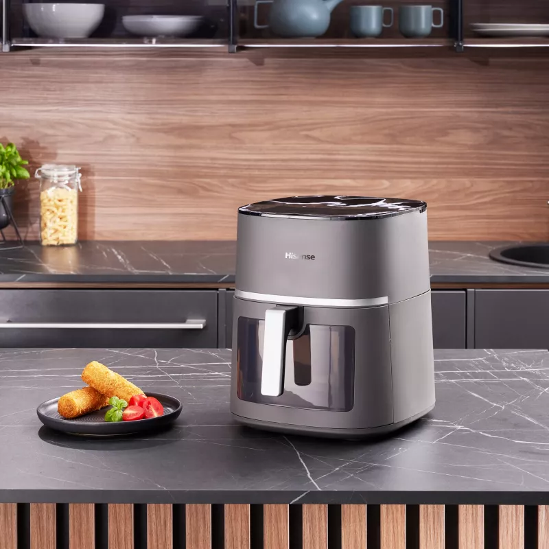 Hisense HAF1900D fritadeira de ar quente, 7 l, 1800 W, 200 °C, 10 programas predefinidos