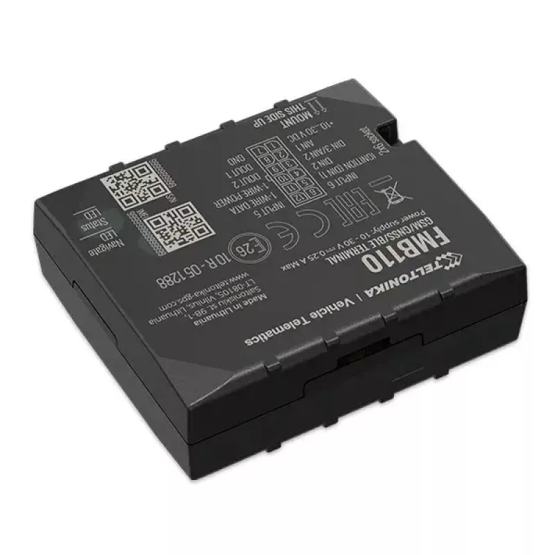 Rastreador GPS Teltonika FMB110 Automóvel Preto resistente ao pó 0,128 GB