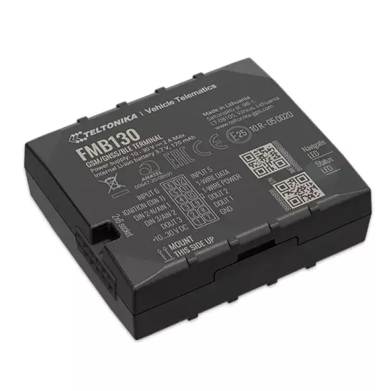 Rastreador GPS Teltonika FMB130 Automóvel Preto