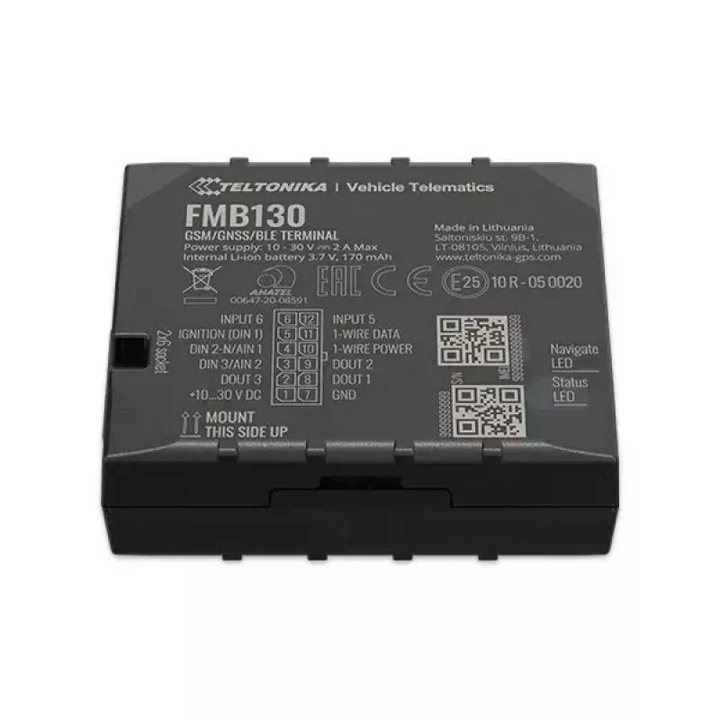 Rastreador GPS Teltonika FMB130 Automóvel Preto