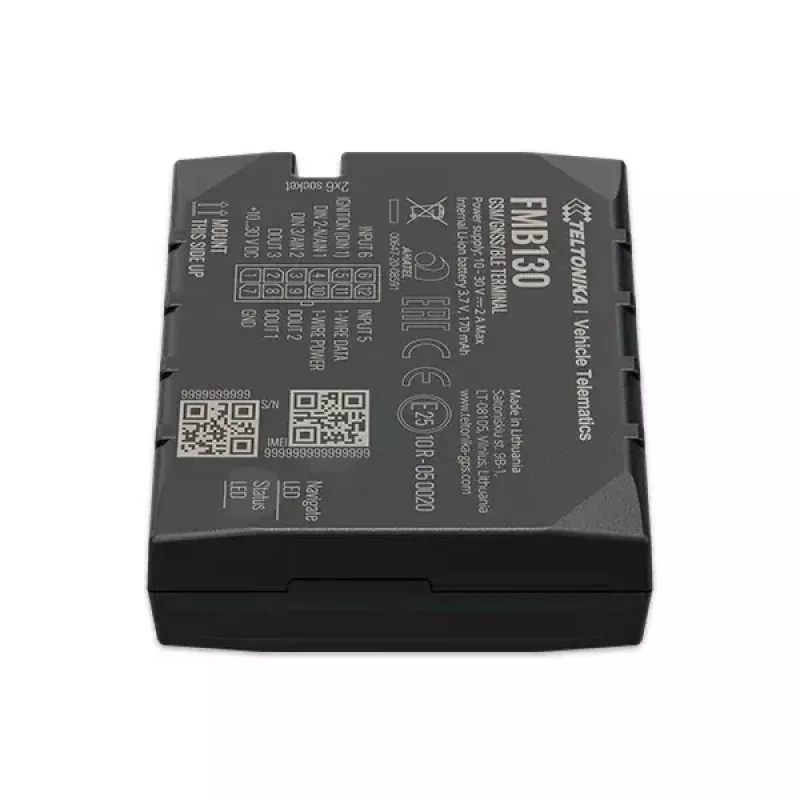 Rastreador GPS Teltonika FMB130 Automóvel Preto