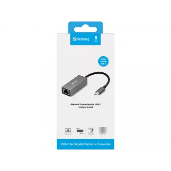 Adaptador de rede Sandberg USB-C Gigabit 136-04