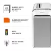 Destruidora de documentos Fellowes LX Series LX221 20 folhas micro-corte com recipiente extraível de 30 litros segurança máxima P5 branco