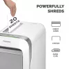 Destruidora de documentos Fellowes LX Series LX221 20 folhas micro-corte com recipiente extraível de 30 litros segurança máxima P5 branco
