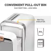 Destruidora de documentos Fellowes LX Series LX221 20 folhas micro-corte com recipiente extraível de 30 litros segurança máxima P5 branco