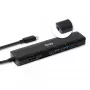 CLUB3D USB-C Hub 7-em-1 HDMI 4K60Hz slot de cartão SD TF 2x USB Type A USB Type C PD RJ45 funciona com Thunderbolt 3
