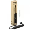CLUB3D USB-C Hub 7-em-1 HDMI 4K60Hz slot de cartão SD TF 2x USB Type A USB Type C PD RJ45 funciona com Thunderbolt 3