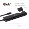 CLUB3D USB-C Hub 7-em-1 HDMI 4K60Hz slot de cartão SD TF 2x USB Type A USB Type C PD RJ45 funciona com Thunderbolt 3