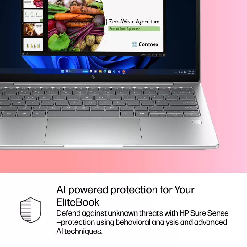 HP EliteBook 6 G1i Intel Core Ultra 5 225U Portátil 33,8 cm (13,3 polegadas) WUXGA 16 GB DDR5-SDRAM Wi-Fi 7 (802.11be) Windows 11 Pro AI PC prateado