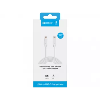 Cabo de carregamento USB-C Sandberg 136-17 2M 65W