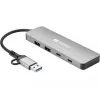 Hub Sandberg USB-C/A para 2xUSB-A+2xUSB-C
