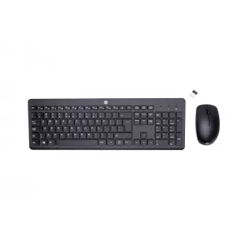 Conjunto de rato e teclado sem fios HP 230 tamanho completo preto