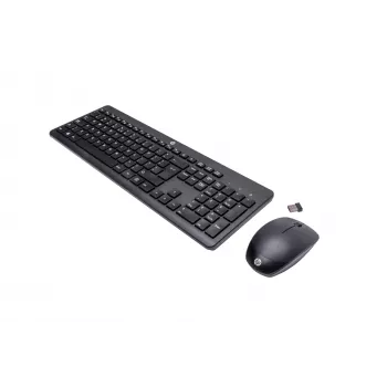 Conjunto de rato e teclado sem fios HP 230 tamanho completo preto