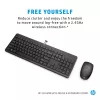 Conjunto de rato e teclado sem fios HP 230 tamanho completo preto