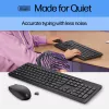 Conjunto de rato e teclado sem fios HP 230 tamanho completo preto