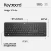 Conjunto de rato e teclado sem fios HP 230 tamanho completo preto