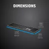Teclado HP 975 Dual-Mode sem fios tamanho completo mecânico QWERTY