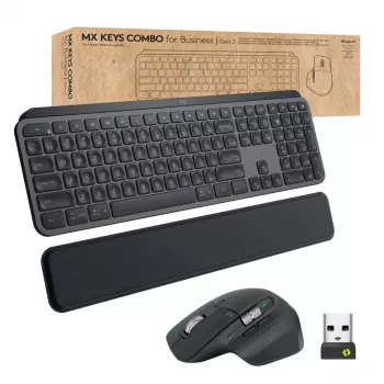 Conjunto de teclado e rato Logitech MX Keys Combo for Business Gen 2