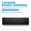 Teclado sem fios programável HP 455, tamanho completo (100 %), sem fios, RF Wireless, membrana, preto
