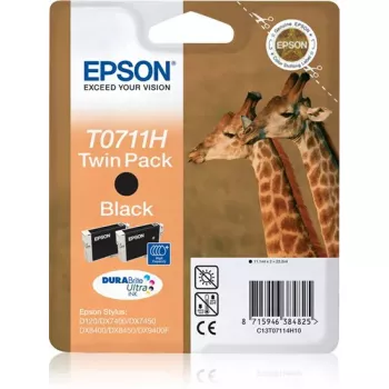 Epson Giraffe Twinpack preto T0711H tinta DURABrite Ultra