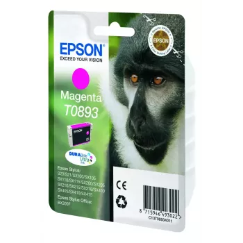 Epson Monkey embalagem individual magenta T0893 tinta DURABrite Ultra