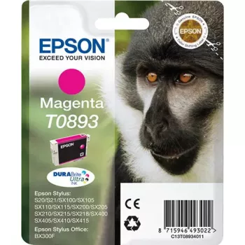Epson Monkey embalagem individual magenta T0893 tinta DURABrite Ultra