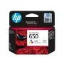 Cartucho HP 650 tri-color original Ink Advantage, ciano, magenta, amarelo, 1 unid., 200 páginas