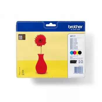Brother LC121VALBP tinteiro 4 unid. original preto, ciano, magenta, amarelo