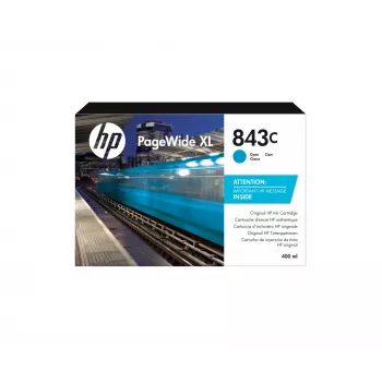 HP 843C 400 ml ciano PageWide XL tinteiro, ciano, 1 unid.