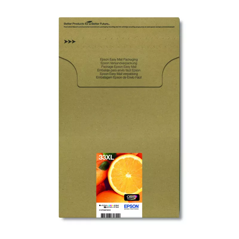 Epson laranja multipack 5 cores 33XL Claria Premium Ink EasyMail