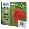 Epson Strawberry multipack 4 cores 29 Claria Home tinta, preto, ciano, magenta, amarelo, 5,3 ml, 3,2 ml, 1 unid., 175 páginas, multipack