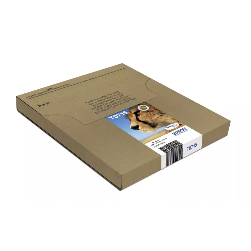 Epson multipack 4 cores T071 EasyMail, rendimento padrão, preto, ciano, magenta, amarelo, 7,4 ml, 5,5 ml, 1 unid., multipack