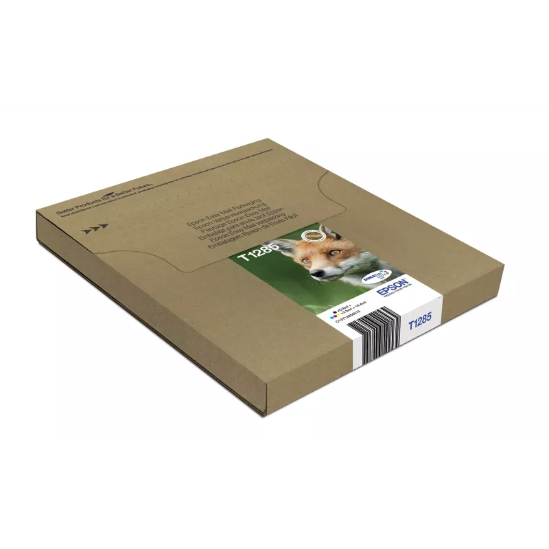 Tinteiros multipack jato de tinta Epson Fox T128 EasyMail — 4 cores (preto 5,9 ml; ciano/magenta/amarelo 3,5 ml)