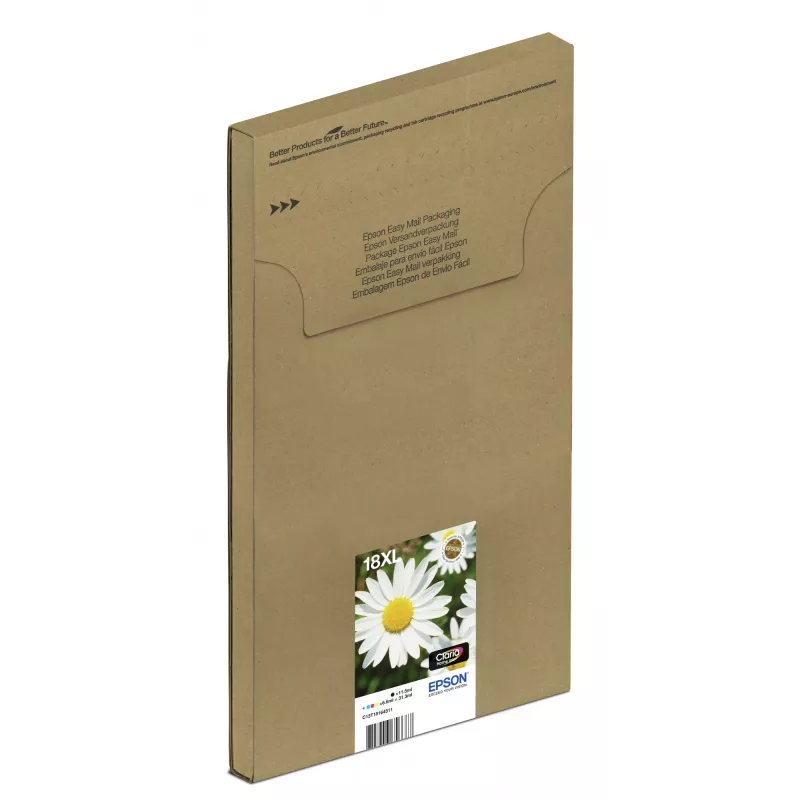 Epson Daisy multipack 4 cores 18XL EasyMail, alta (XL) autonomia, preto, ciano, magenta, amarelo, 11,5 ml, 6,6 ml, 1 unid., multipack