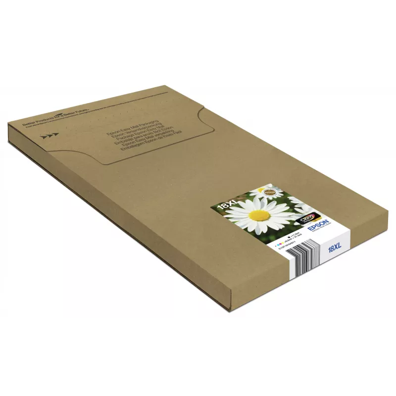 Epson Daisy multipack 4 cores 18XL EasyMail, alta (XL) autonomia, preto, ciano, magenta, amarelo, 11,5 ml, 6,6 ml, 1 unid., multipack