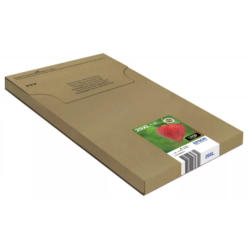 Epson Strawberry multipack 4 cores 29XL EasyMail, alta (XL) autonomia, preto, ciano, magenta, amarelo, 11,3 ml, 6,4 ml, 1 unid., embalagem múltipla