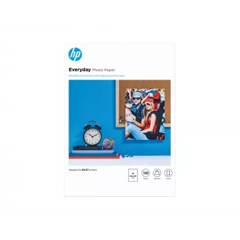 Papel fotográfico HP Everyday, brilhante, 200 g/m², A4 (210 x 297 mm), 100 folhas