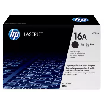 Cartucho de toner HP 16A preto Original LaserJet