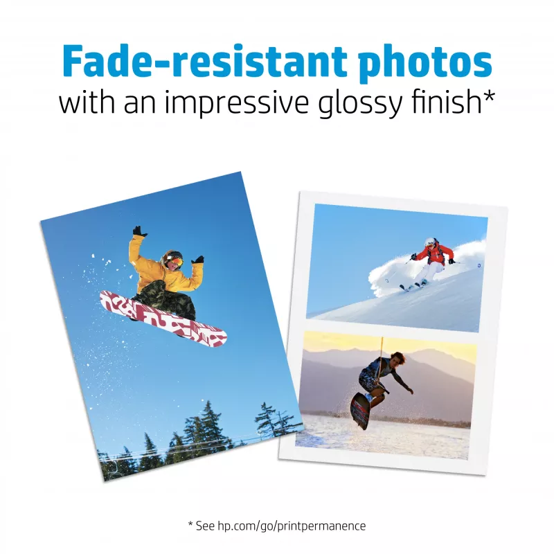 Papel fotográfico avançado HP, brilhante, 250 g/m², A4 (210 x 297 mm), 25 folhas