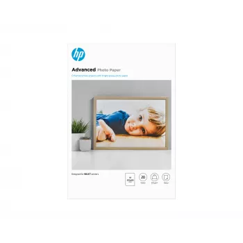 Papel fotográfico avançado HP brilhante 250 g/m² A3 (297 x 420 mm) 20 folhas