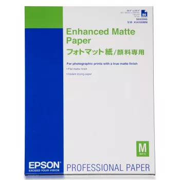 Papel mate melhorado Epson, DIN A2, 192 g/m², 50 folhas, 42 cm, mate, 260 µm, 192 g/m²