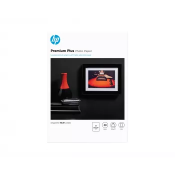 Papel fotográfico HP Premium Plus satinado 300 g/m² A4 (210 x 297 mm) 20 folhas
