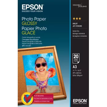 Papel fotográfico brilhante Epson C13S042536 A3 20 folhas