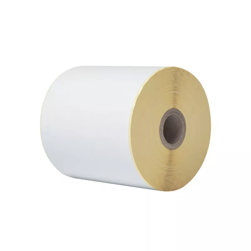 Rolo de etiquetas contínuas térmicas diretas Brother, branco, etiqueta autoadesiva para impressora, etiqueta contínua, térmica direta, TD-4410D, TD-4420DN, TD-4520DN, TD-4550DNWB, 10,2 cm