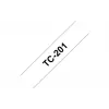 Fita TC Brother TC-201 preto sobre branco
