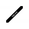 Fita de etiquetagem Brother TZe315 6mm branco sobre preto