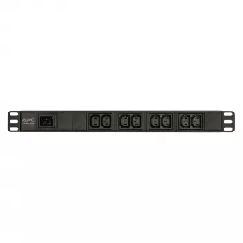 APC Easy Rack PDU, Basic, 1U, 1 fase, 3,7 kW, 230 V, 16 A, 8 saídas C13, entrada IEC60320 C20