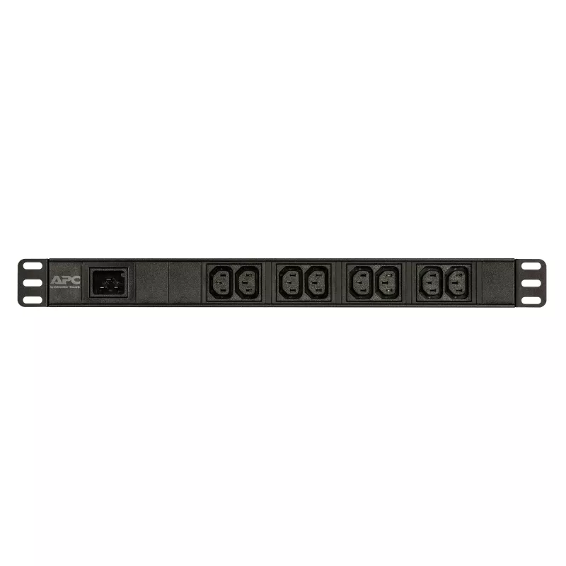 APC Easy Rack PDU, Basic, 1U, 1 fase, 3,7 kW, 230 V, 16 A, 8 saídas C13, entrada IEC60320 C20
